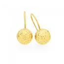 9ct-Gold-on-Silver-Euroball-Earrings Sale
