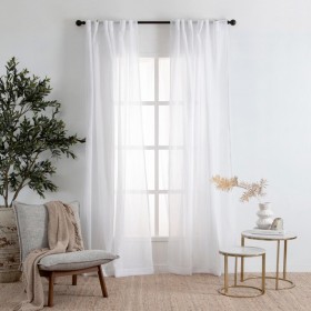 Marina-Sheer-White-Curtain-Pair-by-Habitat on sale