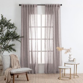 Marina-Sheer-Mink-Curtain-Pair-by-Habitat on sale
