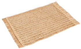 Paper-Rattan-Fringed-Placemat on sale