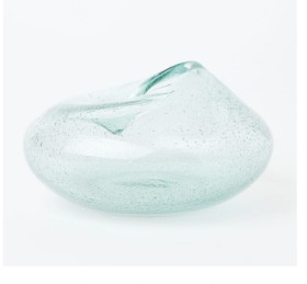 Australian-House-Garden-Howe-Sculptured-Small-Glass-Vase-166x166x105cm-in-Clear-Green on sale