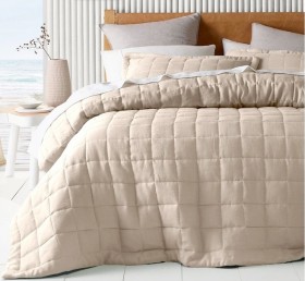 Australian-House-Garden-Sandy-Cape-Washed-Belgian-Linen-Quilted-Coverlet-Moonbeam on sale