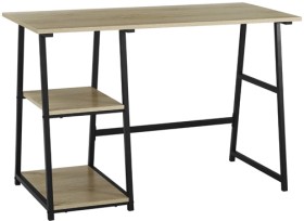 Studymate-Dyson-Shelf-Desk-Oak-Black on sale