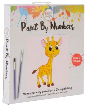 Kids-Cute-Giraffe-Paint-By-Number-Set on sale