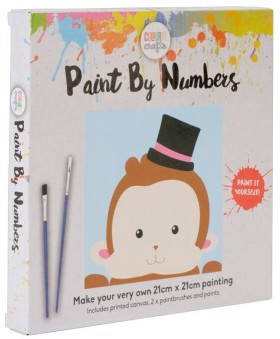 Kids-Monkey-With-Top-Hat-Paint-By-Number-Set on sale