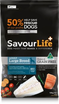 Savourlife-Large-Adult-Grain-Free-Dry-Dog-Food-15kg on sale