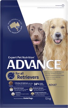 Advance-Retrievers-Dry-Dog-Food-Chicken-Salmon-with-Rice-13kg on sale